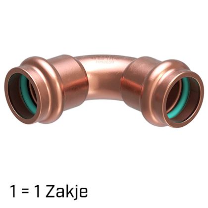Vsh CoolPress bocht 90° FF 1" uitwendig (per zakje a 2 stuks)