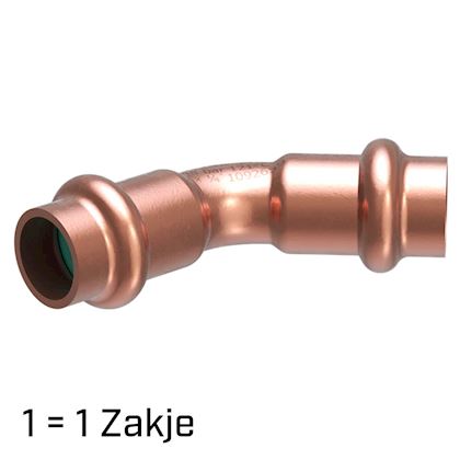 Vsh CoolPress bocht 45° FF 1/2" uitwendig (per zakje a 3 stuks)