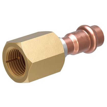 Vsh CoolPress flare koppeling brons RVS conus & bronzen moer 5/8" (per zakje a 2 stuks)