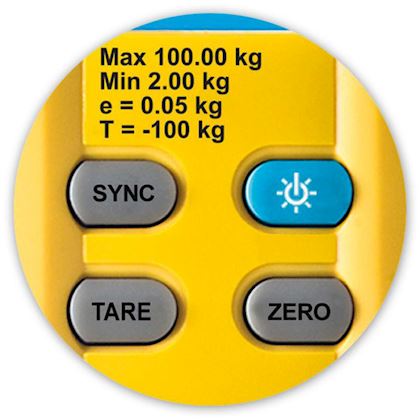 Fieldpiece weegschaal NMI in draagtas met draadloze LCD-uitleesunit geschikt tot 100 kg met certificaat conform BRL100/2 Job Link® en weergave op SMAN® manifold