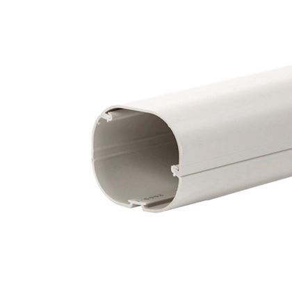Inoac leidinggoot CD60-W lengte van 2 meter (58 x 60 mm) te bestellen per volle doos van 5 lengtes Signaalwit RAL9003
