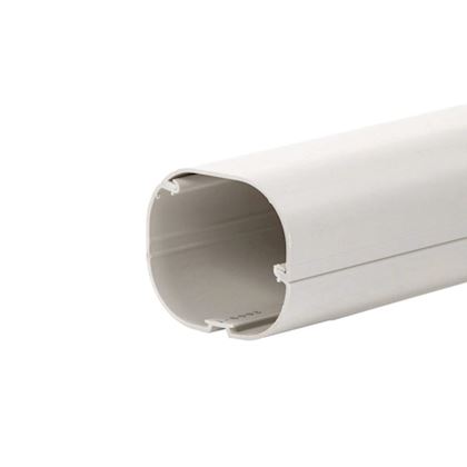 Inoac leidinggoot CD140-W lengte van 2 meter (138 x 78 mm) te bestellen per volle doos van 5 lengtes Signaalwit RAL9003