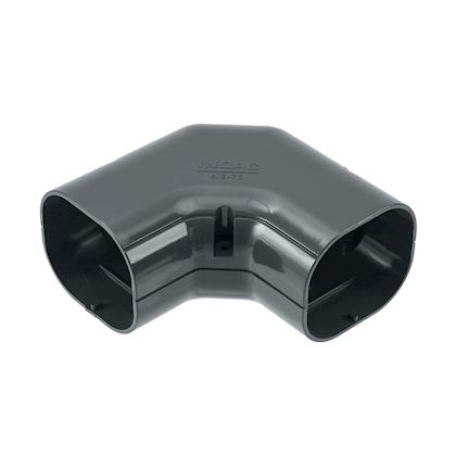 Inoac lange bocht 90° NE75-W Antraciet RAL7016