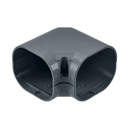 Inoac platte korte bocht 90° NH-75-Z Antraciet RAL7016