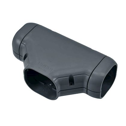 Inoac T-stuk incl. 2 x verloop 60 NT-75-Z Antraciet RAL7016