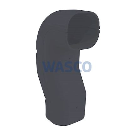 Inoac stijgende S-buiten bocht NZK-75-Z Antraciet RAL7016