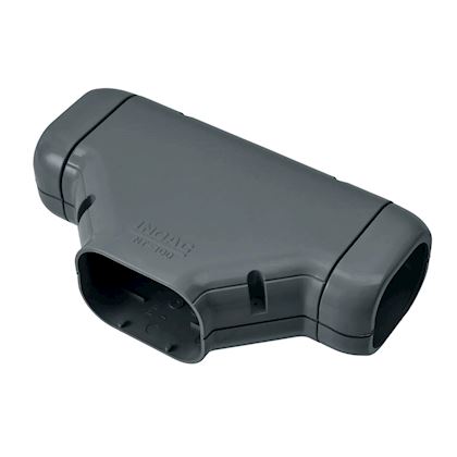 Inoac T-stuk incl. 2 x verloop NT-100-Z Antraciet RAL7016