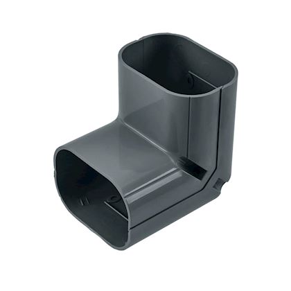 Inoac stijgende lange bocht buiten 90° NC-100-Z Antraciet RAL7016