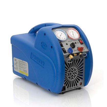 Promax afpompunit 230V capaciteit gas 9,6 kg/h vloeistof 111 kg/h push/pull 376 kg/h incl. filterdroger