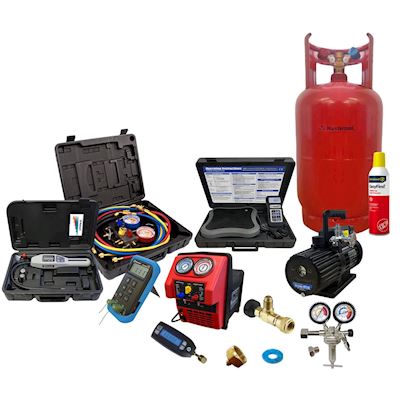 Mastercool BRL100/ATEX analoge meterset compleet professioneel A2L/A3 koudemiddelen R290