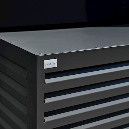 Evolar Evo-cover omkasting Medium licht antraciet aluminium gepoedercoat 800 x 1100 x 550 mm