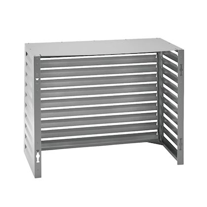 Evolar Evo-cover omkasting Medium licht antraciet aluminium gepoedercoat 800 x 1100 x 550 mm + condensorschot en opstelvoetjes