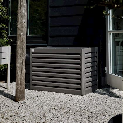 Evolar Evo-cover omkasting Medium licht antraciet aluminium gepoedercoat 800 x 1100 x 550 mm + condensorschot en opstelvoetjes