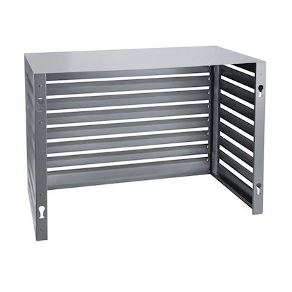 Evolar Evo-cover omkasting Large licht antraciet aluminium gepoedercoat 1100 x 1200 x 650 mm + condensorschot en opstelvoetjes