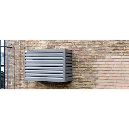 Evolar Evo-cover omkasting Large licht antraciet aluminium gepoedercoat 1100 x 1200 x 650 mm + condensorschot en opstelvoetjes