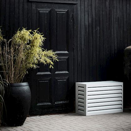 Evolar Evo-cover omkasting Small wit aluminium gepoedercoat 700 x 1000 x 500 mm + condensorschot en opstelvoetjes