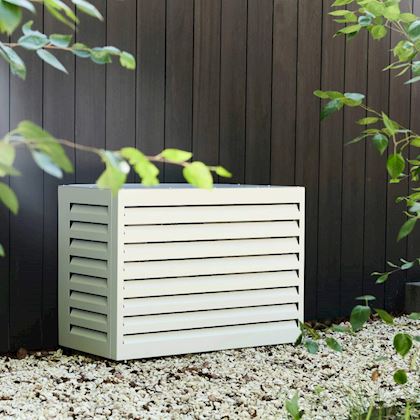 Evolar Evo-cover omkasting Small wit aluminium gepoedercoat 700 x 1000 x 500 mm + condensorschot en opstelvoetjes
