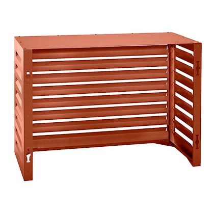 Evolar Evo-cover omkasting Small steenrood aluminium gepoedercoat 700 x 1000 x 500 mm + condensorschot en opstelvoetjes