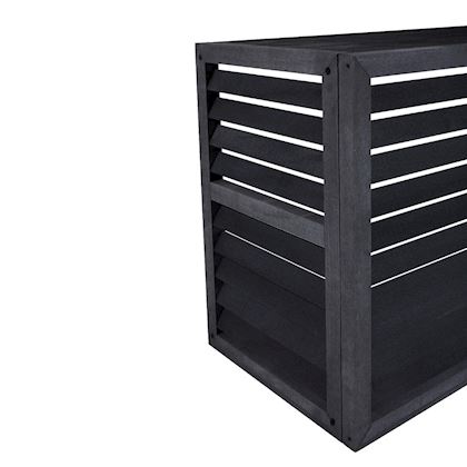 Evolar Evo-cover omkasting Large houtlook houtskool grijs 1100 x 1200 x 650 mm + condensorschot