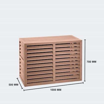 Evolar Evo-cover omkasting Small houtlook teak 700 x 1000 x 500 mm + condensorschot