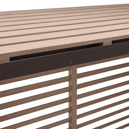 Evolar Evo-cover omkasting Medium houtlook teak 800 x 1100 x 550 mm + condensorschot