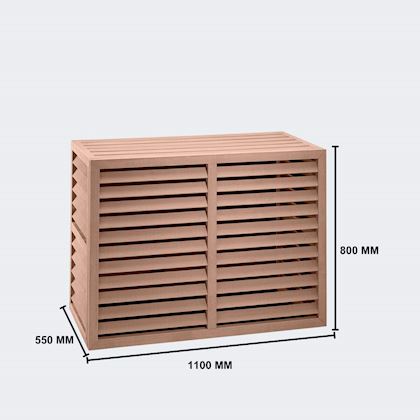 Evolar Evo-cover omkasting Medium houtlook teak 800 x 1100 x 550 mm + condensorschot