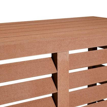 Evolar Evo-cover omkasting Large houtlook teak 1100 x 1200 x 650 mm + condensorschot