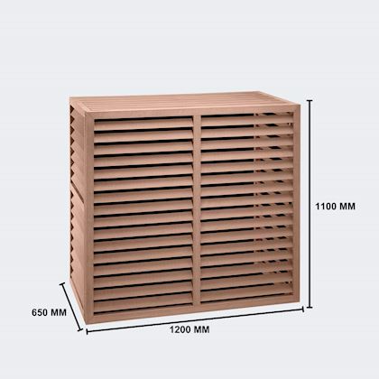 Evolar Evo-cover omkasting Large houtlook teak 1100 x 1200 x 650 mm + condensorschot
