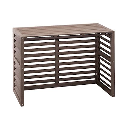 Evolar Evo-cover omkasting Small houtlook natuurlijk bruin 700 x 1000 x 500 mm + condensorschot