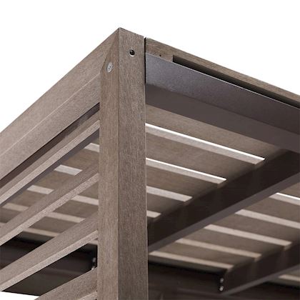 Evolar Evo-cover omkasting Medium houtlook natuurlijk bruin 800 x 1100 x 550 mm + condensorschot en opstelvoetjes