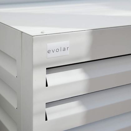 Evolar Evo-cover omkasting Medium wit aluminium gepoedercoat 800 x 1100 x 550 mm