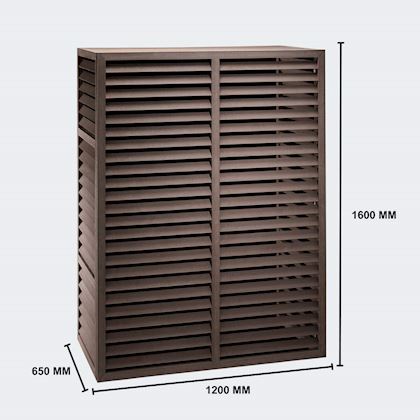 Evolar Evo-cover omkasting Tower natuurlijk bruin 1600 x 1200 x 650 mm