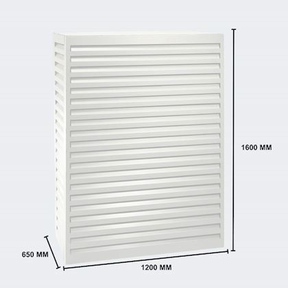 Evolar Evo-cover omkasting Tower wit aluminium gepoedercoat 1600 x 1200 x 650 mm
