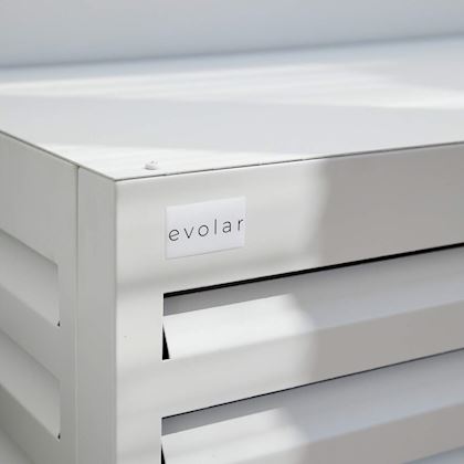 Evolar Evo-cover omkasting Extra-Small wit aluminium gepoedercoat 600 x 900 x 400 mm