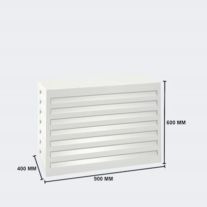Evolar Evo-cover omkasting Extra-Small wit aluminium gepoedercoat 600 x 900 x 400 mm