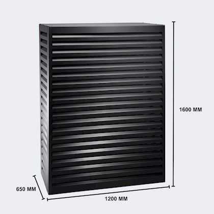 Evolar omkasting Tower zwart 1600 x 1200 x 650 mm