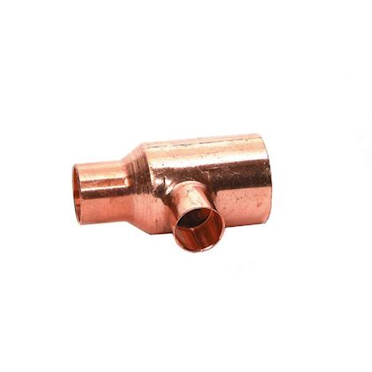 Mueller soldeer T-verloop 1/2" x 1/2" x 1/4" inwendig