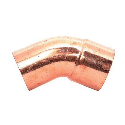 Mueller soldeer bocht 45° 1.1/8" uitwendig x inwendig