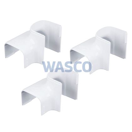 Tecnosystemi Optima rechter bocht verticaal/horizontaal MRD62 Zuiverwit RAL9010