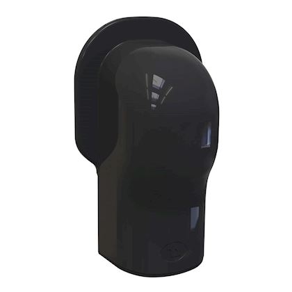 Tecnosystemi Optima muur afdekkap TMQ75 Zwart RAL9005