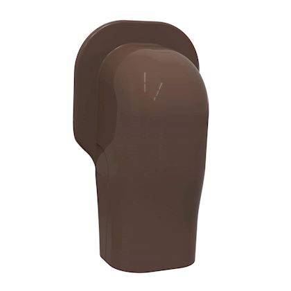 Tecnosystemi Excellens muur afdekkap  TMQ72 Bruin RAL8017