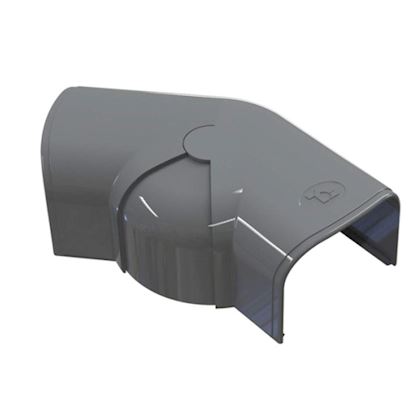 Tecnosystemi Optima platte bocht verstelbaar 80°-140° CPS102 Antraciet RAL7016